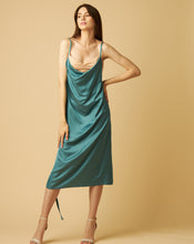 Load image into Gallery viewer, Aquamarine Dress with Underneath Top and Drawstring