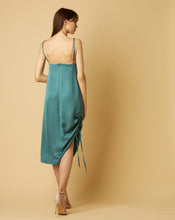Load image into Gallery viewer, Aquamarine Dress with Underneath Top and Drawstring