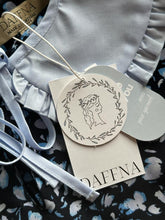 Load image into Gallery viewer, Navy Blue Floral Print Dress With Long Sleeves And Detachable Collar