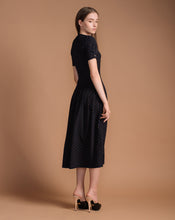 Load image into Gallery viewer, Dark Blue Polka Dot Dress