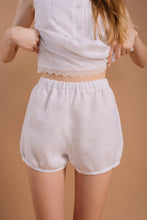 Load image into Gallery viewer, Linen Lounge Suit with Lace, Sleepwear