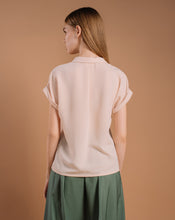Load image into Gallery viewer, Creamy Essential Short-Sleeve Blouse
