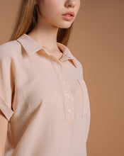 Load image into Gallery viewer, Creamy Essential Short-Sleeve Blouse
