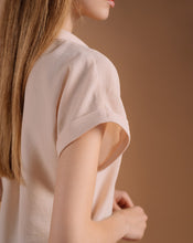 Load image into Gallery viewer, Creamy Essential Short-Sleeve Blouse
